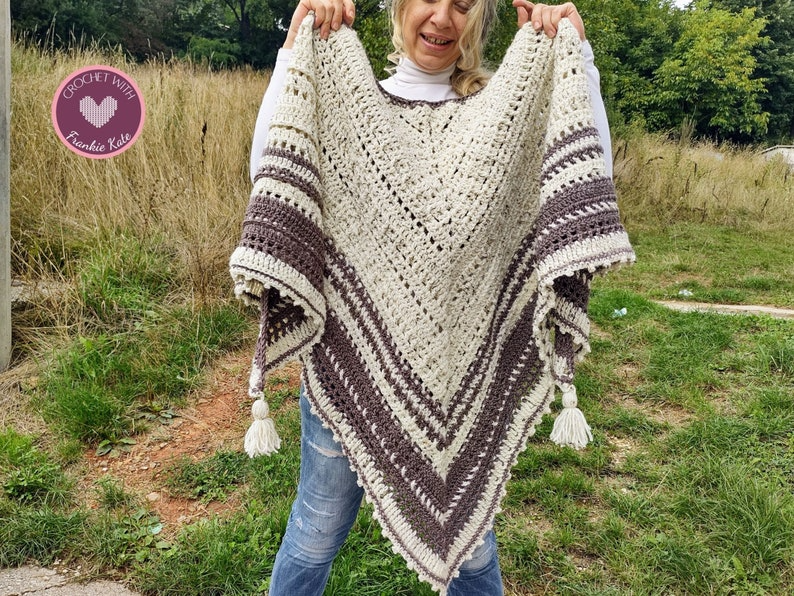 Nova Hooded Triangle Shawl - PDF Crochet Pattern | Cozy & Stylish Wrap