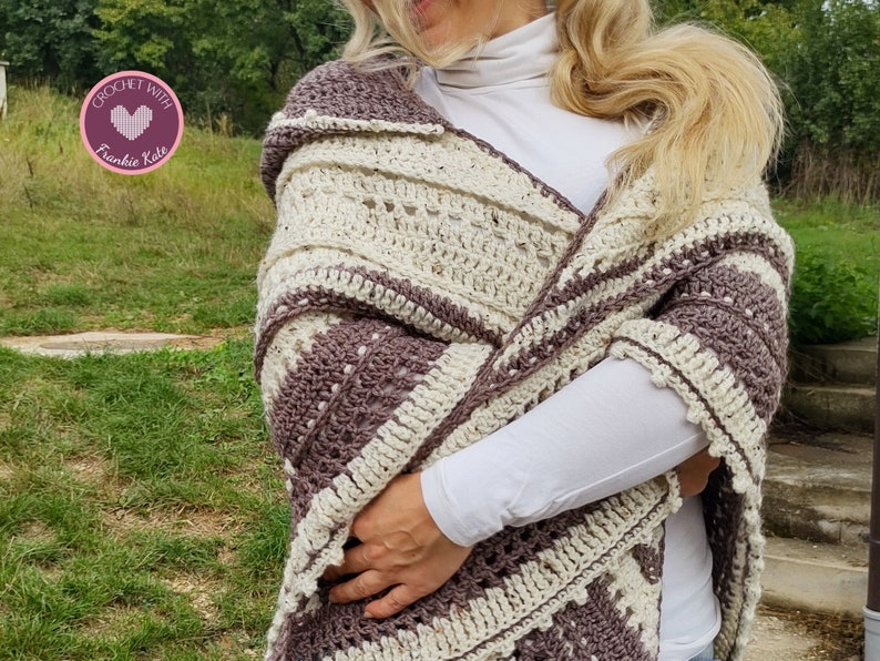 Nova Hooded Triangle Shawl - PDF Crochet Pattern | Cozy & Stylish Wrap